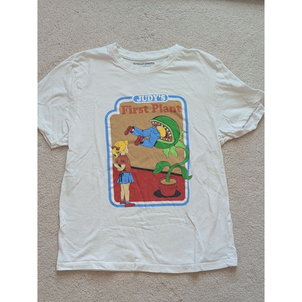 Ragstock Totally Chaotic Judy's First Plant Tee Size L